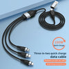ADC-008 100W USB/Type-C to Type-C + 8 Pin + Micro USB Two to Three Fully Compatible Fast Charge Data Cable, Length:1.2m