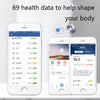 ISCRLE7 Smart Weight Scale Bluetooth Body Fat Measuring Instrument Charging Model(Bright Black)