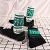 3 Pairs Street Beat Retro Hip Hop Simple Tube Socks Sports Skateboard Socks, Size:One Size(Black)