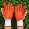 12 Pairs Thickened Rubber Coated Labor Insurance Rubber Gloves(Green)