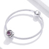 S925 Sterling Silver Simple Hollow Flower Texture Beads DIY Bracelet Necklace Accessories