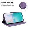 For Realme 13+ Global Little Tiger Embossed Leather Phone Case(Purple)