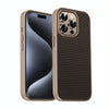 For iPhone 15 Pro Pita Series TPU + PC Texture Phone Case(Gold)
