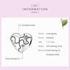 S925 Sterling Silver Heart Puzzle Beads DIY Bracelet Necklace Accessories