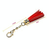 LS01 Tassel Zinc Alloy Keychain Car Hanging Bag Pendant (Rose Red)