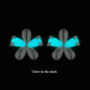 S925 Sterling Silver Platinum Plated Luminous Flower Stud Earrings(SCE1714)