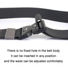 AWMN Men Outdoor Sports Alloy Snap Buckle Elastic Belt, Length: 125cm(Dark Gray)