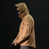 Fleece Warm Men Thermal Breathable Hooded Coat, Size:XL (Brown)