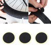 Manual Mini Portable Bicycle Aluminum Alloy Pump+ Glue-free Tire Patch + Fish-shaped Tire Lever (Black)