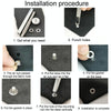 400pcs /Set 5mm Hollow Metal Copper Button Clothing Detachable Jeans Eye Buckles Replacement And Repair Kit