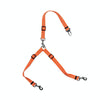 Reflective Dog Car Seat Belt Lead, Orange, Adjustable