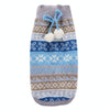 XXS Blue Christmas Snowflake Dog Sweater (Knitted)