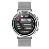 CF85 1.32 inch Steel Watchband Color Screen Smart Watch(Silver)