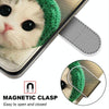 For Alcatel 1L (2021) Coloured Drawing Cross Texture Horizontal Flip PU Leather Case with Holder & Card Slots & Wallet & Lanyard(Frog Kitten)