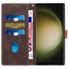 For Samsung Galaxy S25 Ultra 5G Grid Stitching Leather Phone Case with Lanyard(Brown)