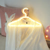 HS-20002 LED Coat Hanger Neon Light Room Decoration Lantern Holiday Light(Pink Light)