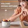 Volcanic Essential Oil Aroma Diffuser Ultrasonic Air Humidifier, Model: Monochrome(EU Plug)