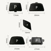 Car Gear Lever Auto Parking Button Letter P Cap for BMW X5 X6 2013-, Left Driving (Black)