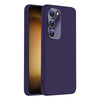 For Samsung Galaxy S23+ 5G Nano Lens Cover Liquid Silicone Phone Case(Dark Purple)