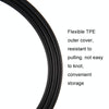 2m For ATH-M50X / M40X / M60X / M70X Headset Audio Cable Replacement Cable(Black)