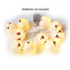 LED Halloween Decoration Atmosphere Layout Ghost Face Light String, Model: 1.5m 10 LEDs Always On(Warm White)
