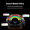 W7 1.43 inch IP68 Waterproof Smart Watch, Support Sedentary Reminder / Sleep Monitoring(Black)
