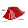 Universal Car Antenna Aerial Shark Fin Radio Signal For Auto SUV Truck Van(Red)
