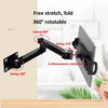 Wall Mount Tablet Cell Phone Stand Long Arm Stretchable Holder for 4-13 Inch Devices(3 Sections)