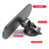 CZC-220 Car Strong Suction Cup Big Vision Flat Rearview Mirror(Blue Mirror)