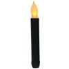 LED Electronic Candle Lights Flameless Long Rod Christmas Candle, Spec:Flashing Yellow Light-Black