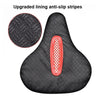 Bicycle Seat Cover Thickened Silicone Shock-absorbing Saddle Cover(Orange)