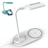 Multi-Function USB LED Lamp Touch Light with Qi Wireless Charging Pad(White)
