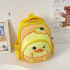 Kindergarten School Bag Children Cute Cartoon Backpack(Yellow)