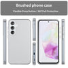 For Samsung Galaxy A35 5G Frosted Translucent TPU Hybrid PC Full Coverage Phone Case(White)