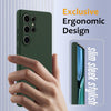 For Samsung Galaxy S25 Ultra 5G Shockproof Silicone Magsafe Phone Case(Dark Green)