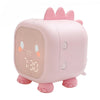 Dinosaur Kids Alarm Clock Electronic Clock Multifunctional Chime Small Alarm Clock(Pink)