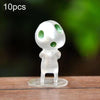 10pcs No. 9 Halloween Alien Ghost Micro Landscape Ornament(Green Light)