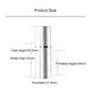Portable Mini Refillable Glass Perfume Fine Mist Atomizers with Metallic Exterior, 5ml (Silver)