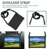 For Galaxy Tab A8 10.5 2021 X200/X205 Honeycomb EVA+PC Tablet Case with Strap(Black+Black)