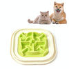 Slow Feed Pet Bowl, Anti-Skid, Green - Cats & Dogs