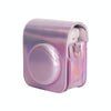 For FUJIFILM instax mini 12 Laser Full Body Leather Case Camera Bag with Strap(Pink)