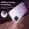 For Samsung Galaxy A12 Gradient Glitter Flower All-inclusive Phone Case(Purple)