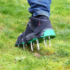 Garden Lawn Garden Tools Grass Ripper Spiked Shoes with 8 Metal Buckles (Green)