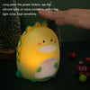 Bedroom Cartoon Dinosaur Silicone Sensor Night Light(Pink)