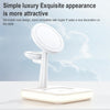 991 3 in 1 15W Electromagnetic Induction Wireless Fast Charging with 360 Degree Rotating Holder(White)