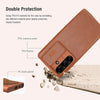For Samsung Galaxy S25+ 5G NILLKIN QIN Series Pro Sliding Camera Cover Design Leather Phone Case(Brown)