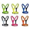 LED Reflective Vest High Stretch Outdoor Reflective Vest Traffic Safety Reflective Clothing(Black)