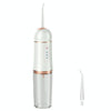 A9 Household Electric Portable Tooth Cleaner Oral Care Dental Floss Tooth Cleaning 1 Nozzle(White Gold)