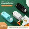 Food Packaging Sealer 2 In 1 Magnetic Mini Handheld Vacuum Sealer Machine With Cutter(Black)