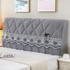 Bedside All-Inclusive Anti-Collision Quilted Thick Fabric Protective Cover, Size: 60x120cm(Eight Petals Gray)